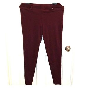 Time and Tru Wine colored jeggings